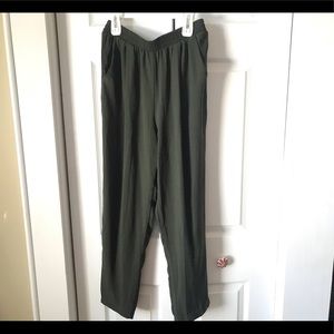 Forest Green Flowy Pants
